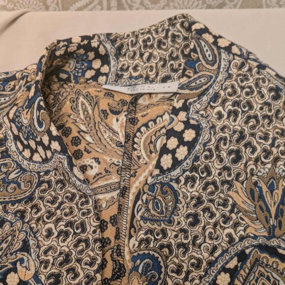 Bryn Walker Oversized Kimono style Jacket Women S Gorgeous Geometric Pattern EUC - Picture 4 of 15